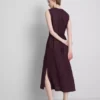 The edit sleeveless linen midi dress