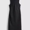 The edit sleeveless linen midi dress