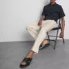 The edit slim fit peached pants