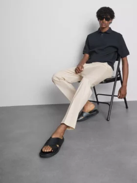 The edit slim fit peached pants
