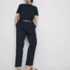 The edit slim fit peached pants