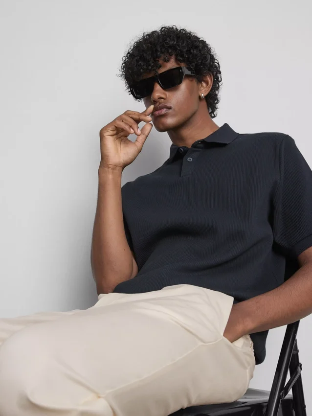 The edit slim fit peached pants