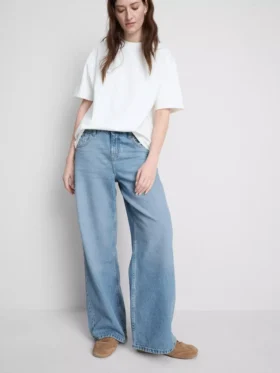 The edit straight-leg cotton denim jeans