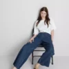 The edit straight-leg cotton denim jeans