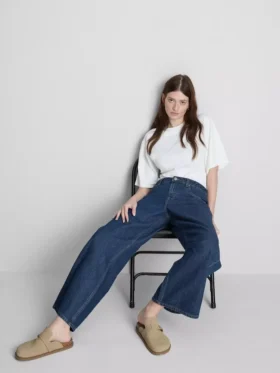 The edit straight-leg cotton denim jeans