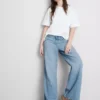 The edit straight-leg cotton denim jeans