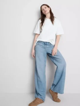 The edit straight-leg cotton denim jeans
