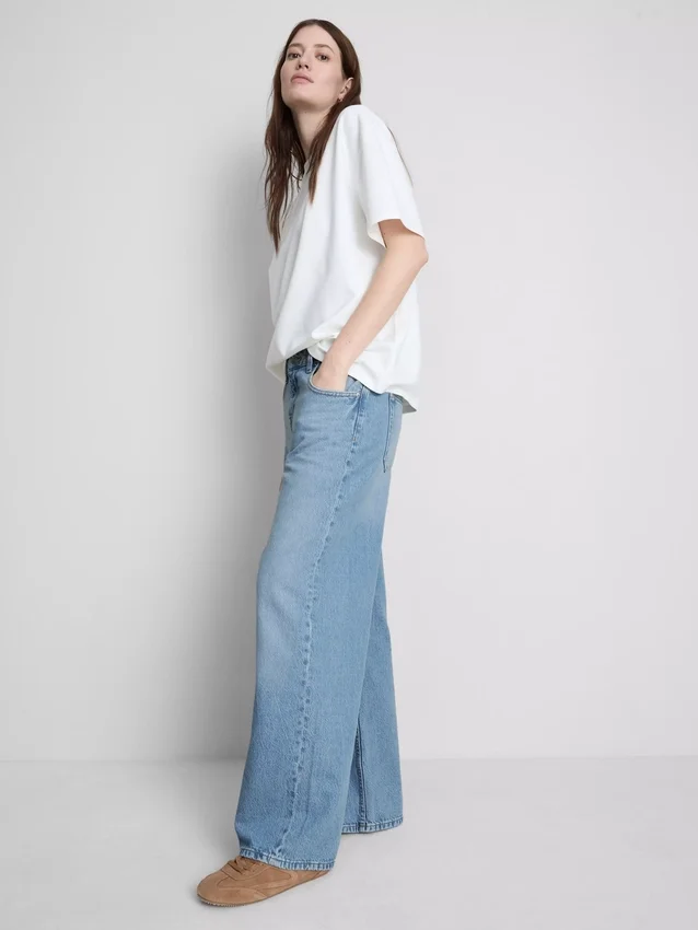 The edit straight-leg cotton denim jeans
