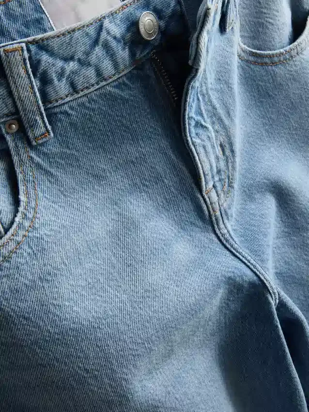 The edit straight-leg cotton denim jeans