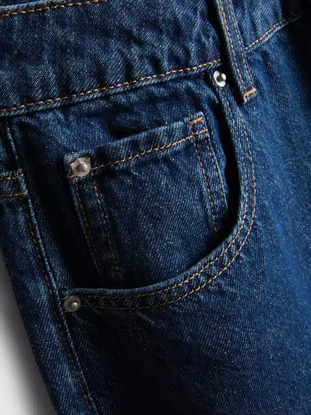 The edit straight-leg cotton denim jeans