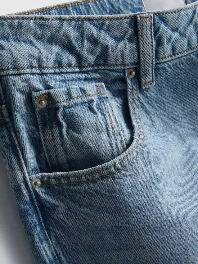The edit straight-leg cotton denim jeans