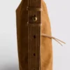 The edit suede fold-over crossbody bag