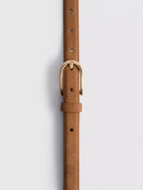 The edit suede skinny belt