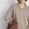 The edit texture short sleeve shirt