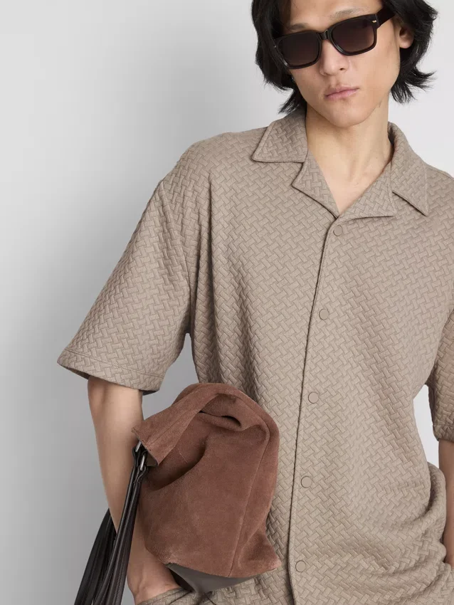 The edit texture short sleeve shirt