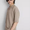 The edit texture short sleeve shirt