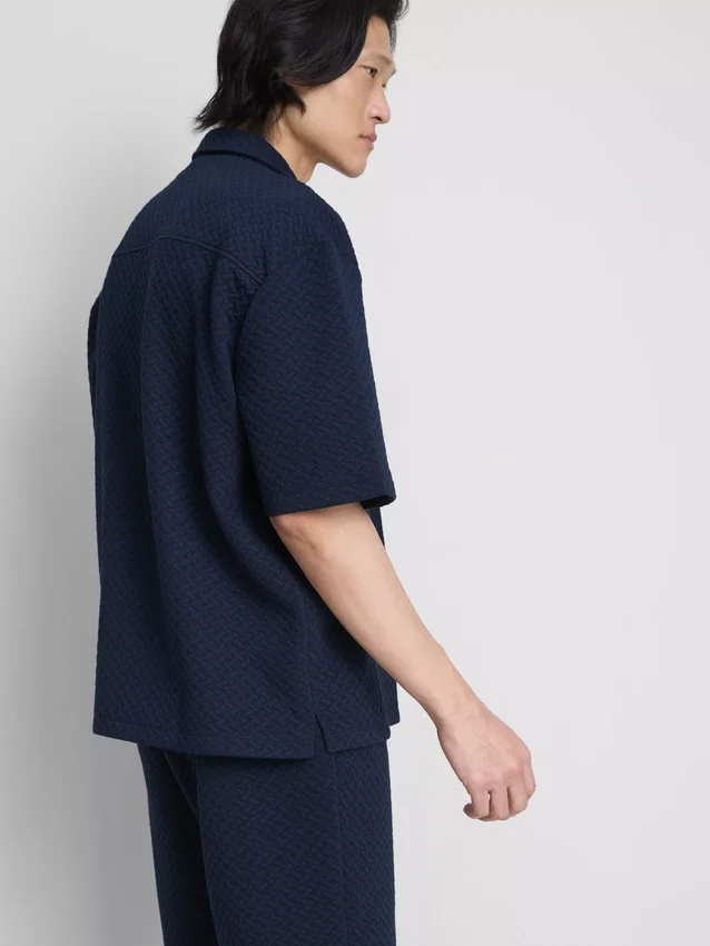 The edit texture short sleeve shirt