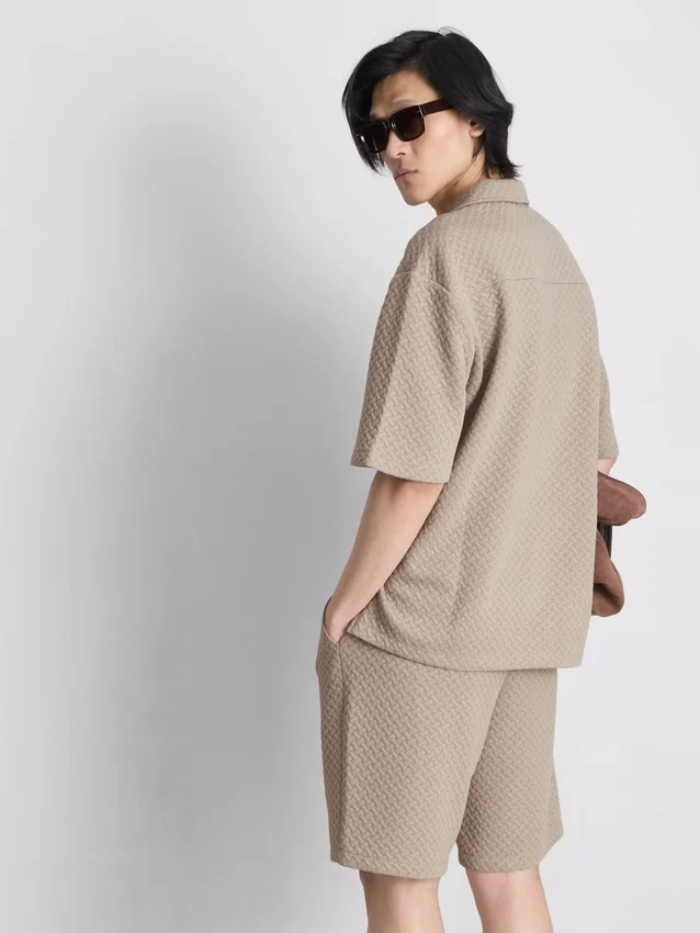 The edit texture short sleeve shirt