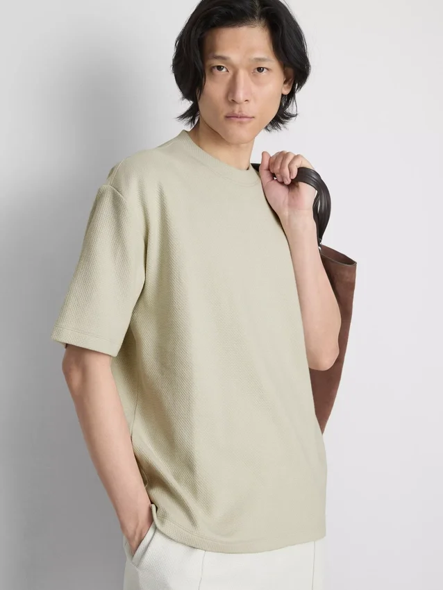 The edit textured cotton t-shirt