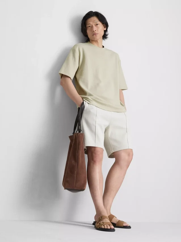 The edit textured cotton t-shirt