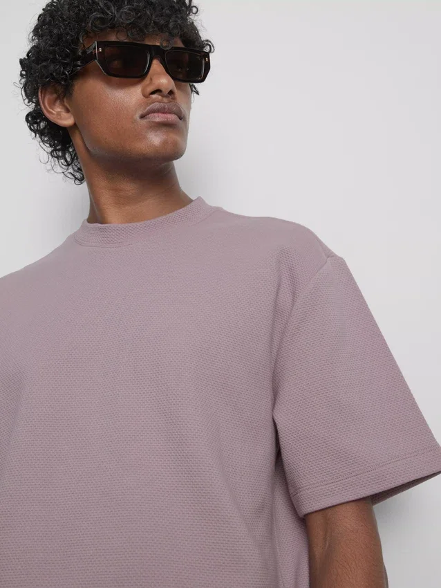 The edit textured cotton t-shirt