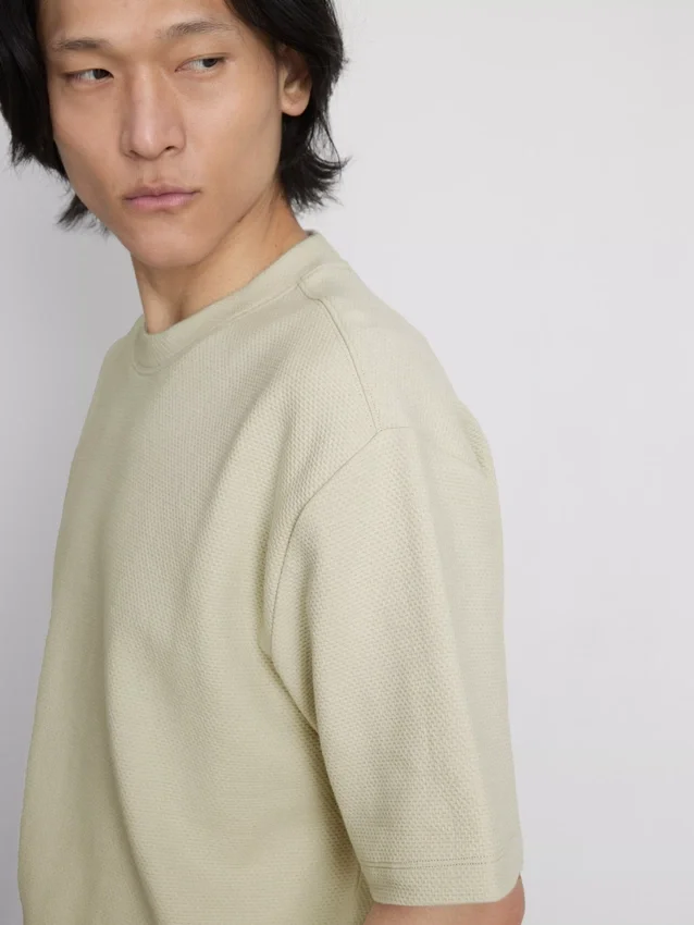The edit textured cotton t-shirt