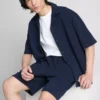 The edit textured shorts