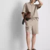 The edit textured shorts