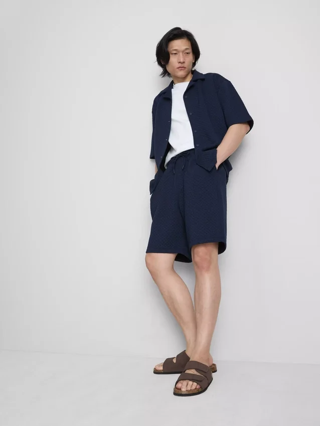 The edit textured shorts