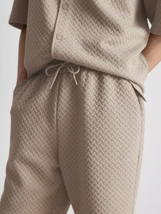 The edit textured shorts