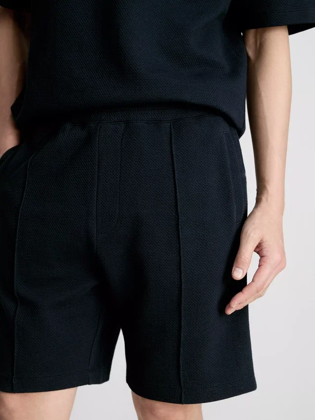 The edit textured shorts