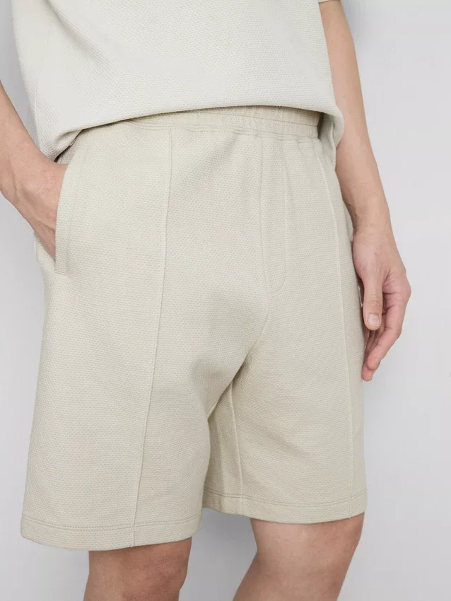 The edit textured shorts