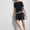 The edit textured zip polo shirt