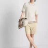 The edit textured zip polo shirt