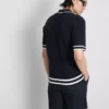 The edit textured zip polo shirt