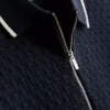 The edit textured zip polo shirt