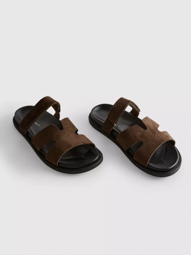 The edit touch fastening sandals