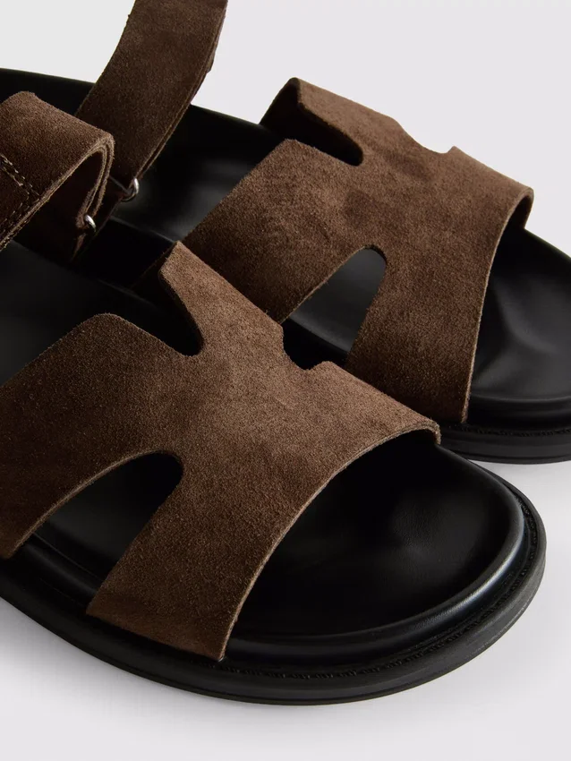 The edit touch fastening sandals