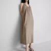 The edit trapeze maxi dress