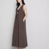 The edit trapeze maxi dress