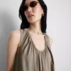 The edit trapeze maxi dress