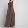 The edit trapeze maxi dress