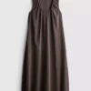 The edit trapeze maxi dress