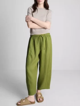 The edit wide-leg linen pants