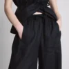The edit wide-leg linen pants