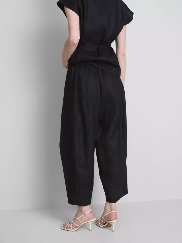 The edit wide-leg linen pants