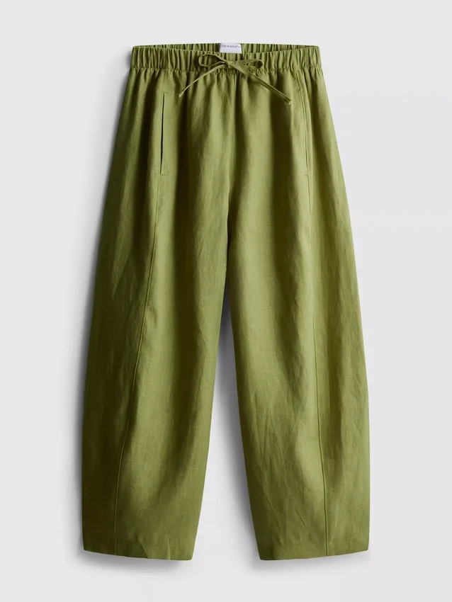 The edit wide-leg linen pants