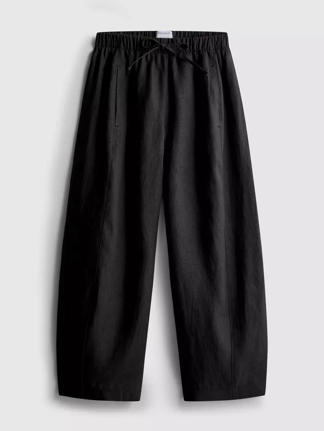 The edit wide-leg linen pants
