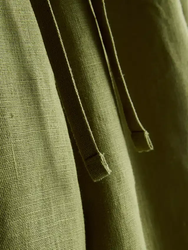 The edit wide-leg linen pants
