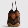 The edit woven shopper bag